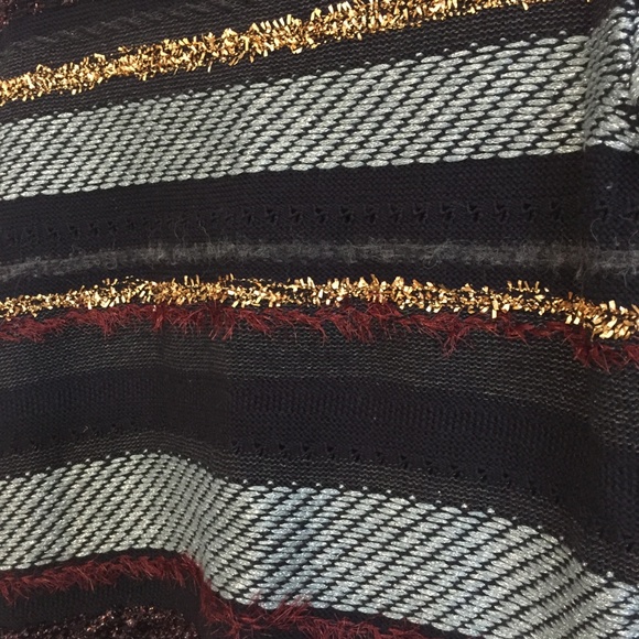 Tory Burch 'Danielle' Metallic Stripe Back Sweater - Picture 5 of 6